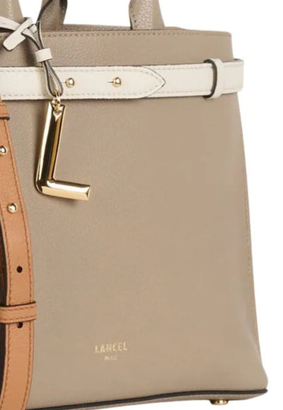 L Lancel Faubourg A13548LLTU Beige Handbags