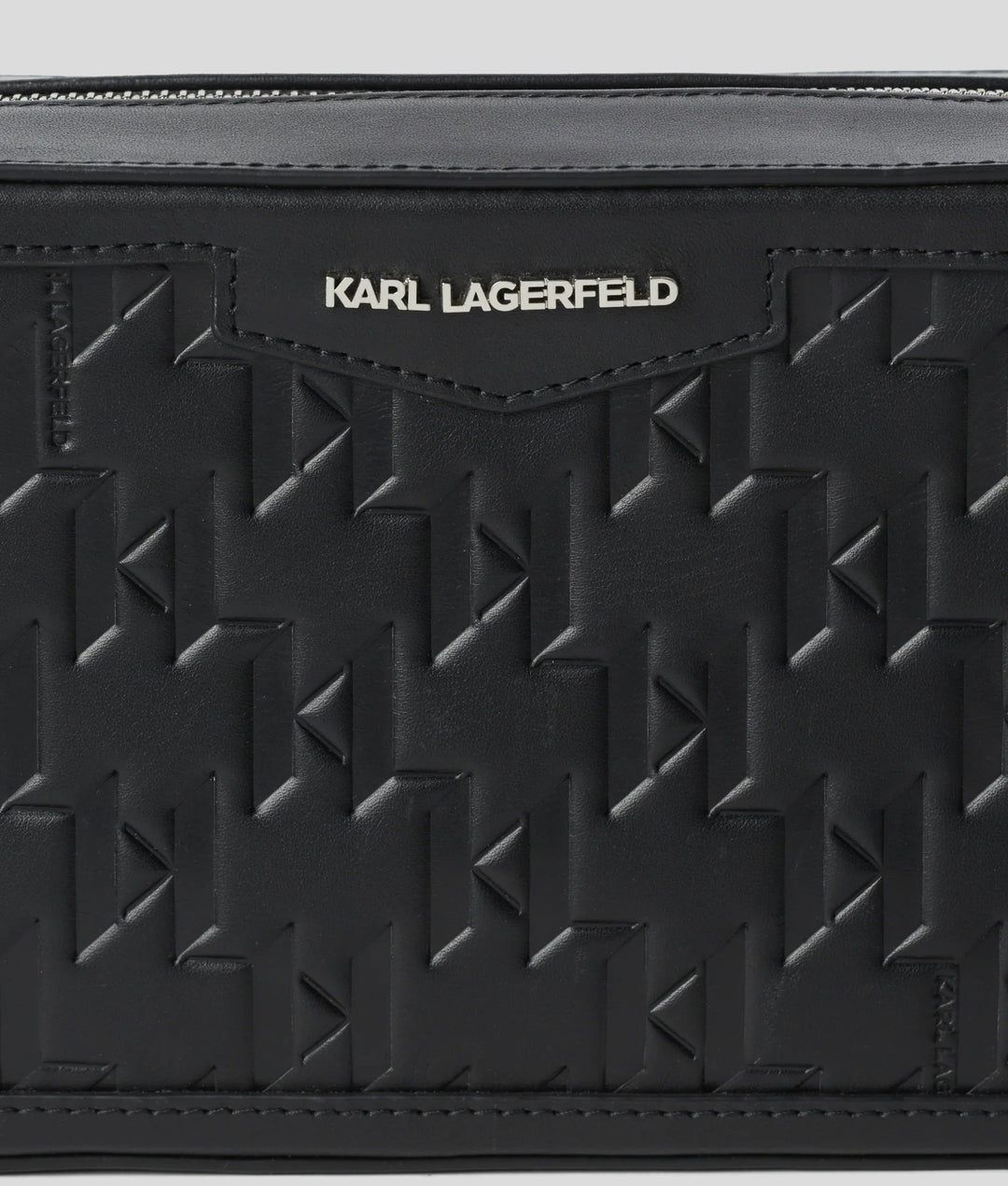 Torba na aparat K/LOOM z czarnego skóry Karl Lagerfeld A1M30067 Noir