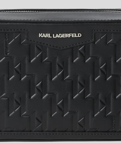 Sac Caméra K/LOOM en cuir Karl Lagerfeld A1M30067 Noir