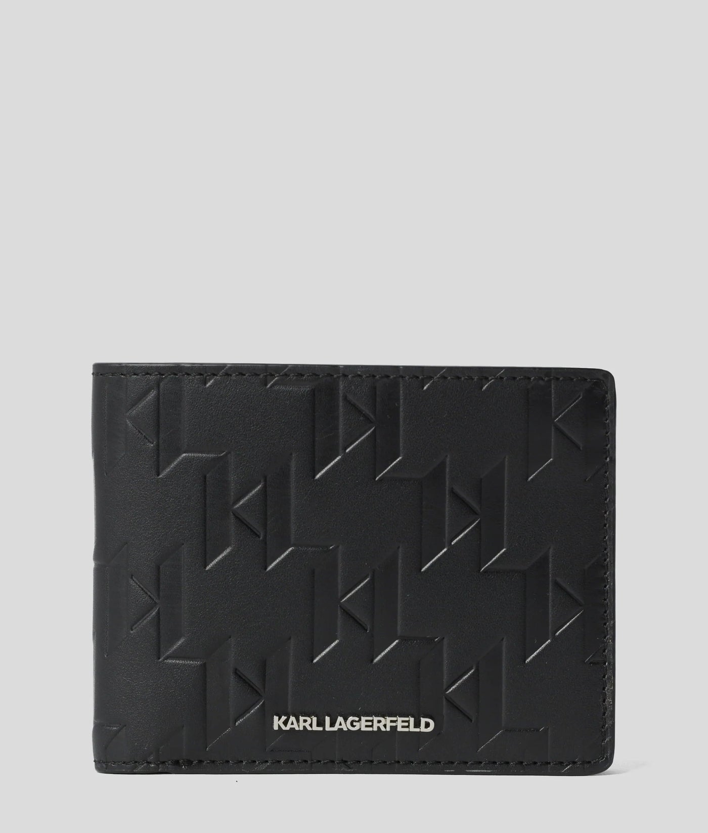 Portefeuille en Cuir K/Loom à deux volets Karl Lagerfeld A1M32015 Noir