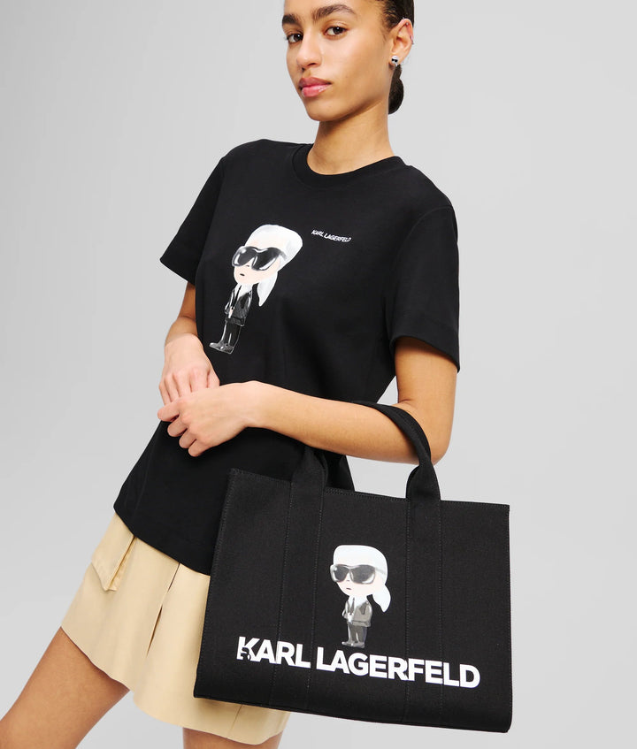 Ikon Aquarelle Carré Shopper Tas Karl Lagerfeld A2W50047 Zwart