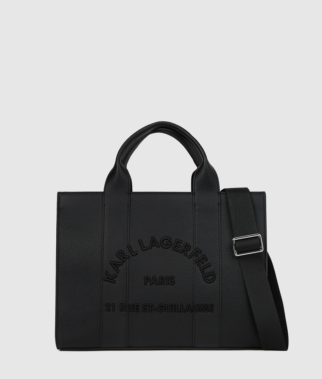 Tote taske M Rue St-Guillaume B1W30041 Karl Lagerfeld Sort