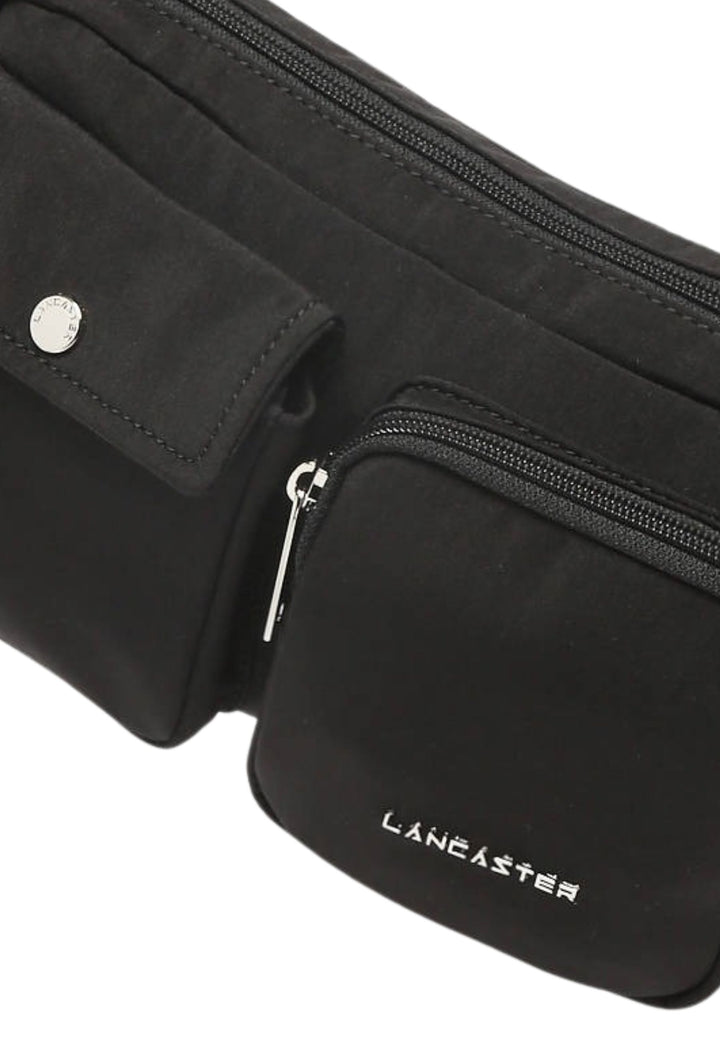Lancaster Umhängetasche Zippé Basic Pocket 510-91 Schwarz