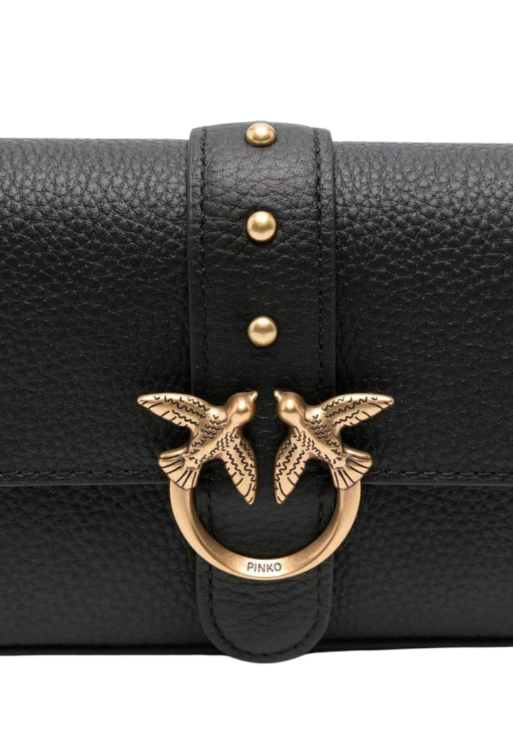 Pinko Borsa a Patta Love One Slouchy Baby Bottalat Nero A2OXZ99Q