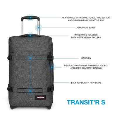 Valise Eastpak Transit'R S 77H Black Denim