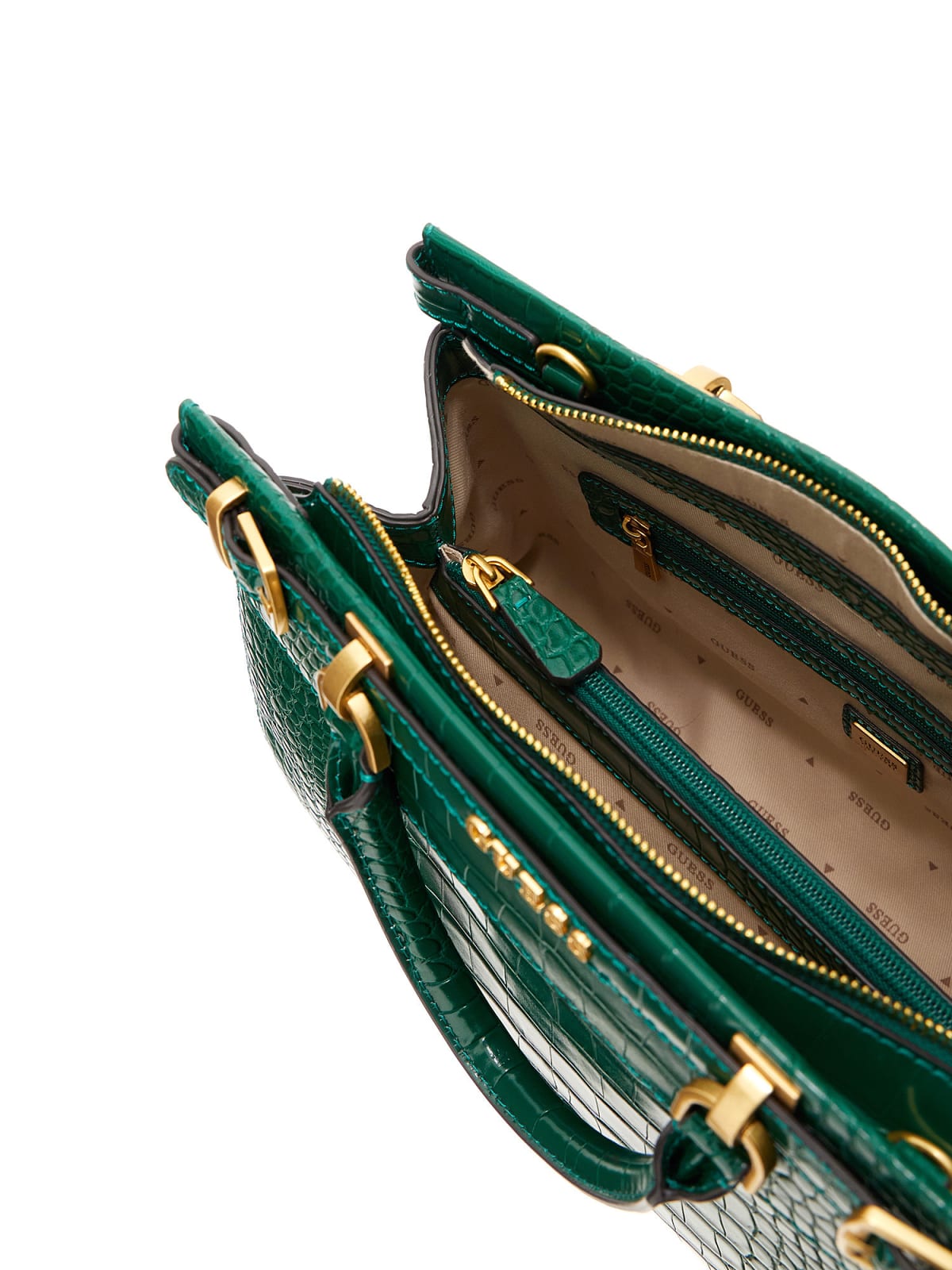 Sac Bandoulière Guess Sestri Luxury Satchel Emerald CX898506