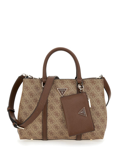 Sacs à main Guess Eco Brenton Latte Logo/Brown ESG896806