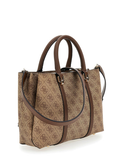 Sacs à main Guess Eco Brenton Latte Logo/Brown ESG896806