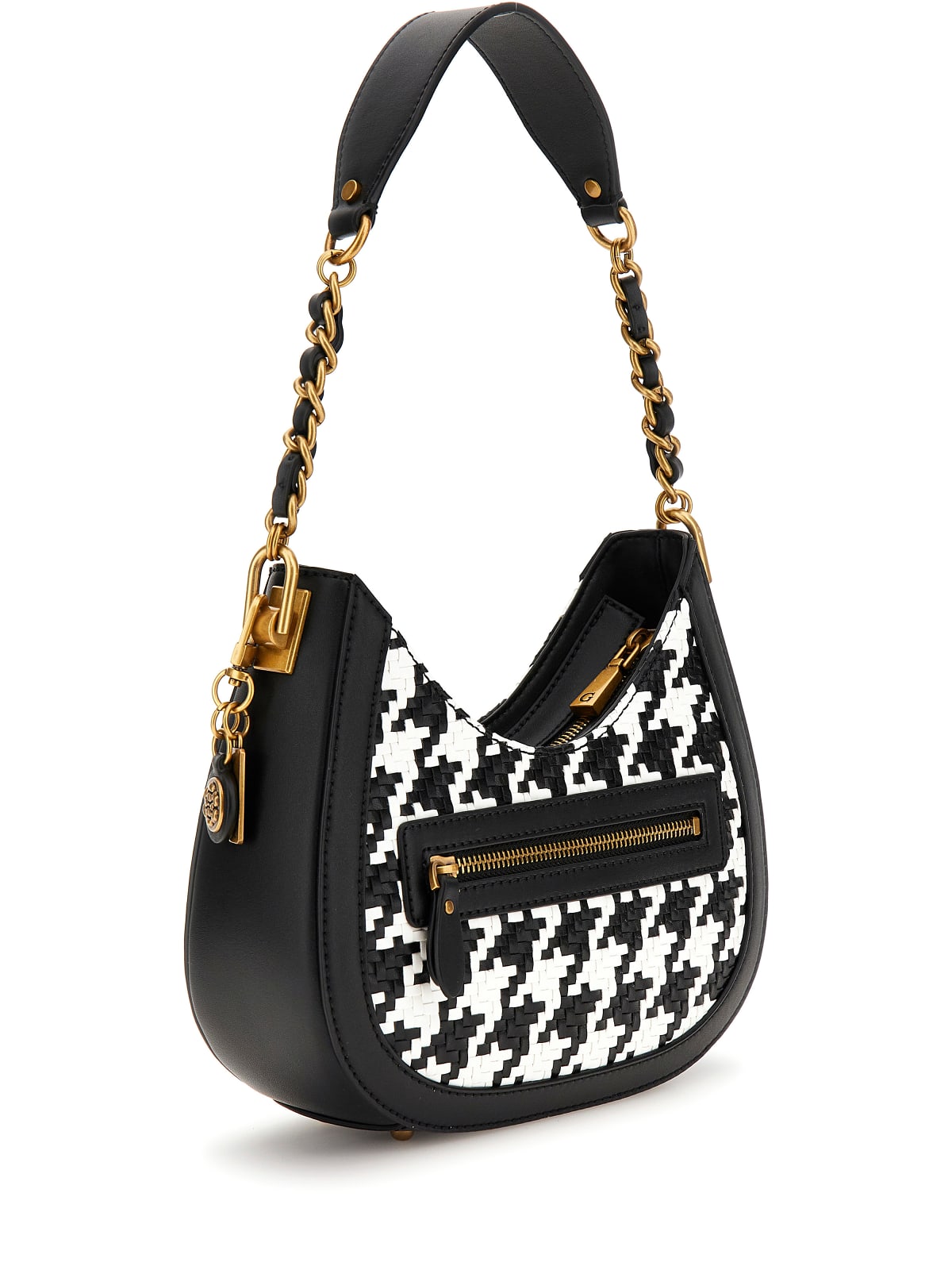 Sacs à main Guess Abey Small Black/White HT855801