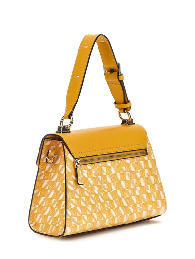 Sac Rabat Guess Hallie Top Handle Fl Yellow Logo JT874020