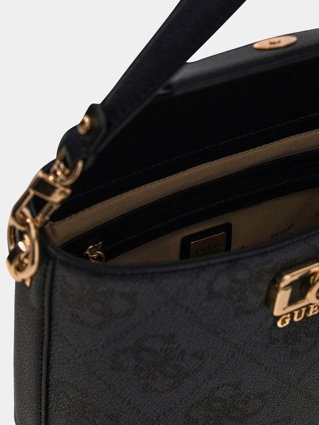 Guess Sacs à main Karnilla Logo Bucket Coal Logo OS990101