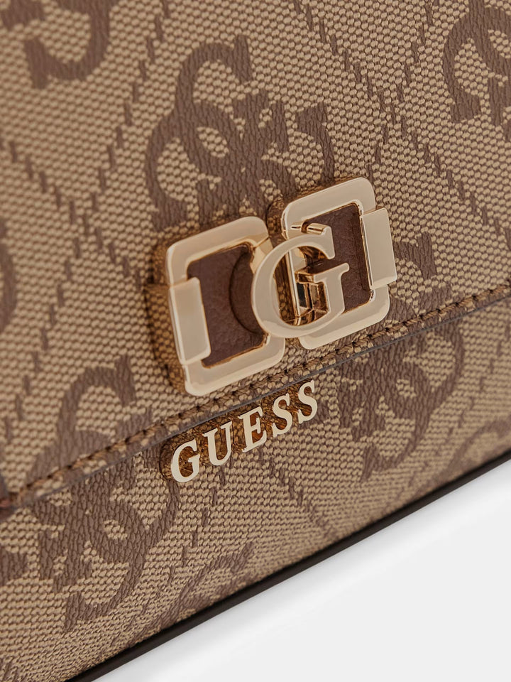 Guess Handtaschen Karnilla Logo Bucket Latte Logo/Brown OS990119