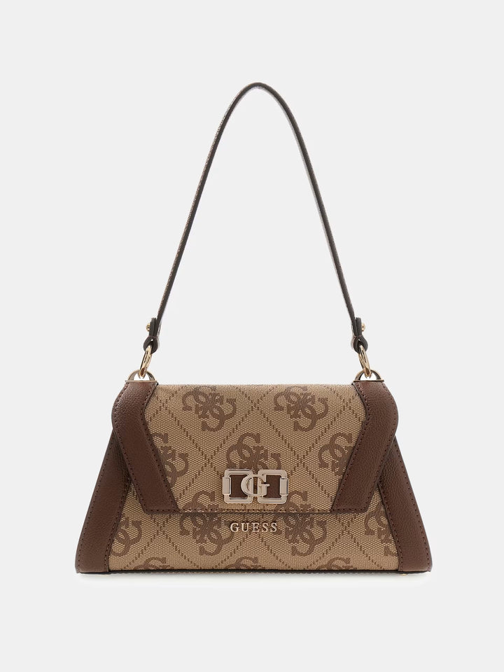 Guess Sacs à main Karnilla Logo Bucket Latte Logo/Brown OS990119