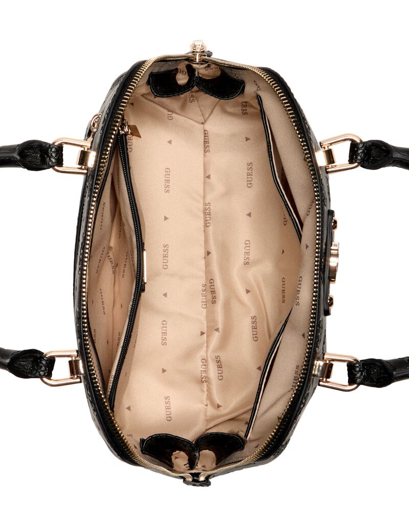 Guess Torba Na Ramię Dita Dome Satchel Black Logo PD760205