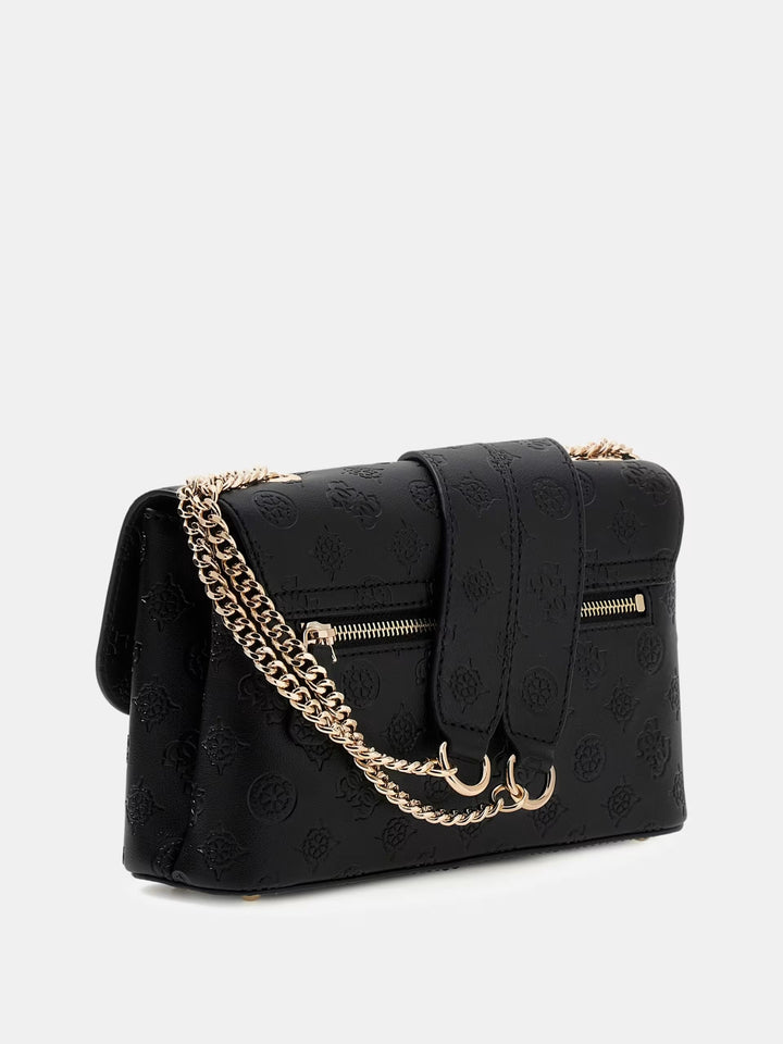 Guess Borsa a Tracolla Dita Dome Satchel Black Logo PD760221