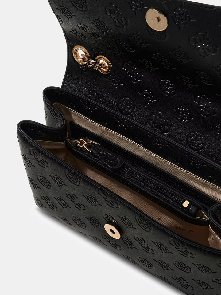 Guess Taška Bandoulière Dita Dome Satchel Black Logo PD760221