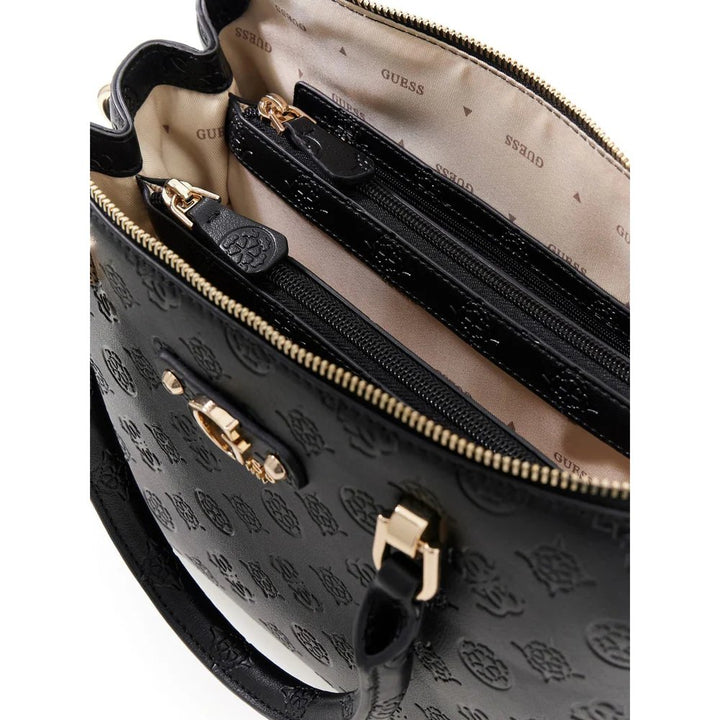 Guess Sac Bandoulière Dita Dome Satchel Black Logo PD760206