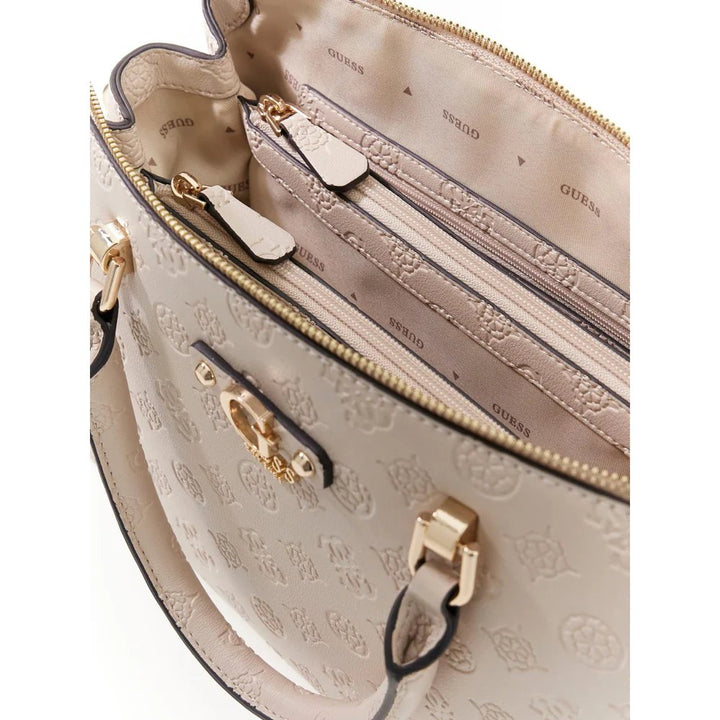 Guess Sac Bandoulière Dita Dome Satchel Light Taupe Logo PD760206