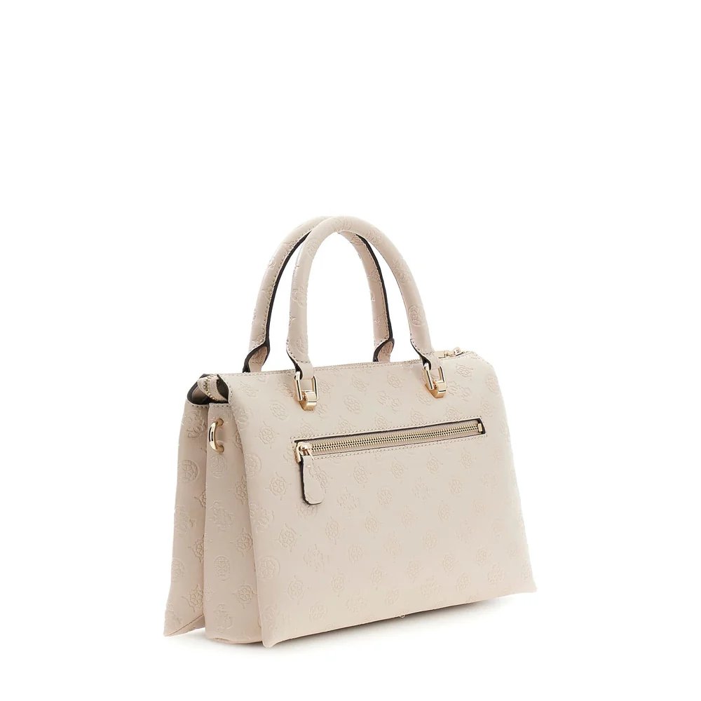 Guess Sac Bandoulière Dita Dome Satchel Light Taupe Logo PD760206