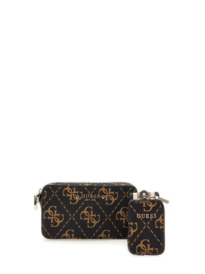 Sac Bandoulière Guess Rea High Brown Logo SG896374