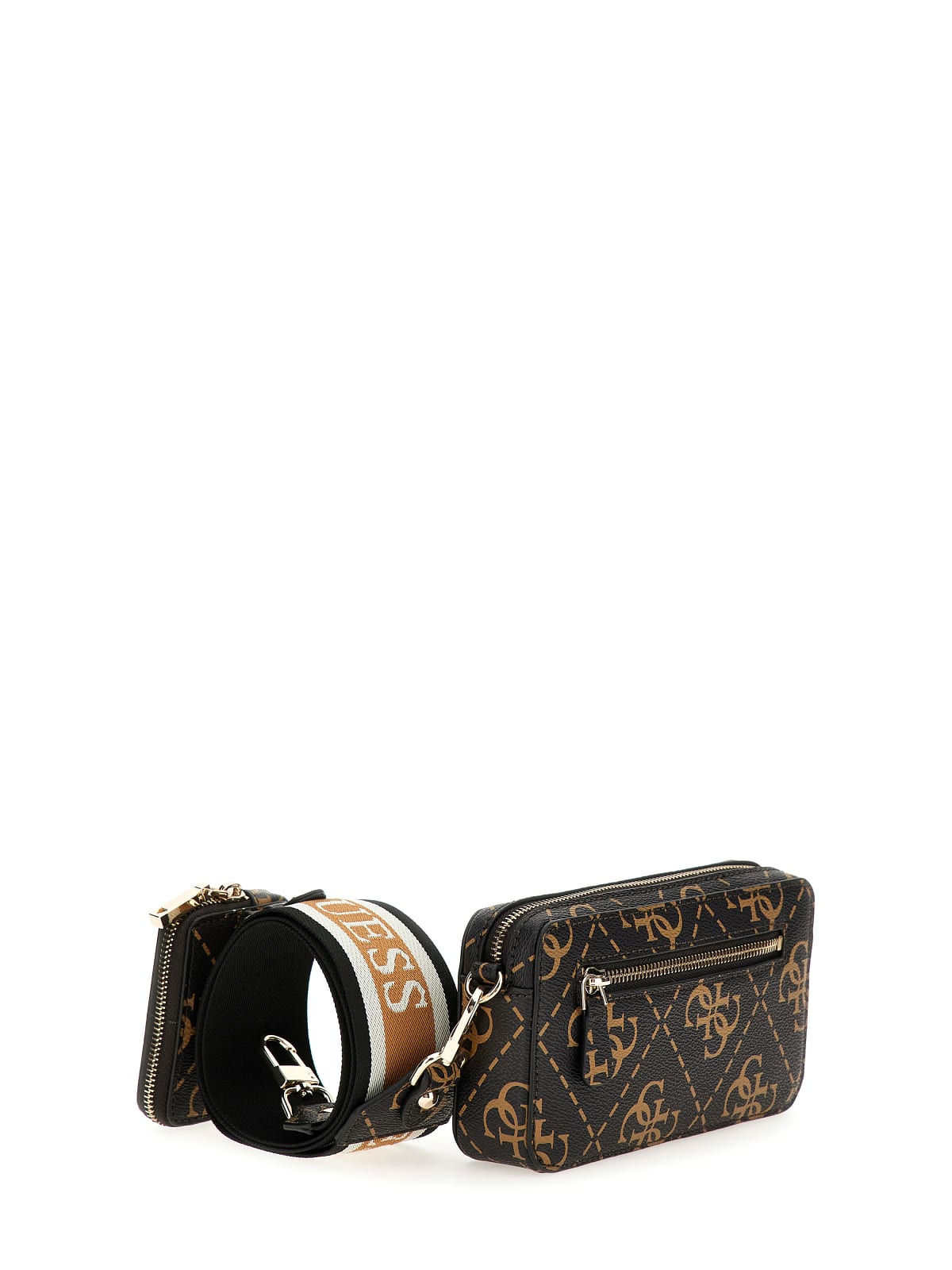 Sac Bandoulière Guess Rea High Brown Logo SG896374