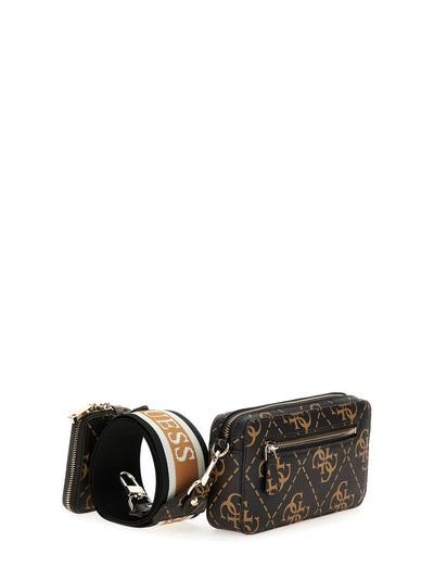 Sac Bandoulière Guess Rea High Brown Logo SG896374