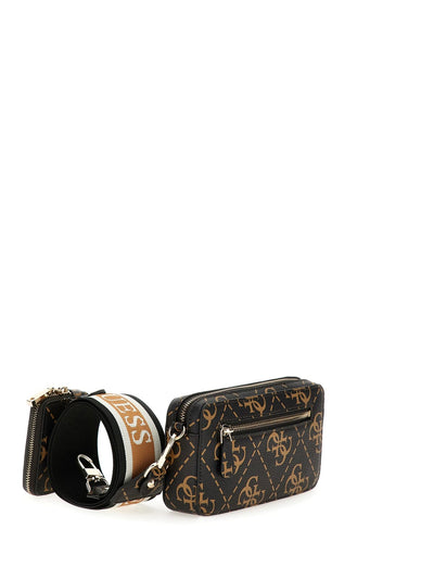 Sac Bandoulière Guess Rea High Brown Logo SG896374