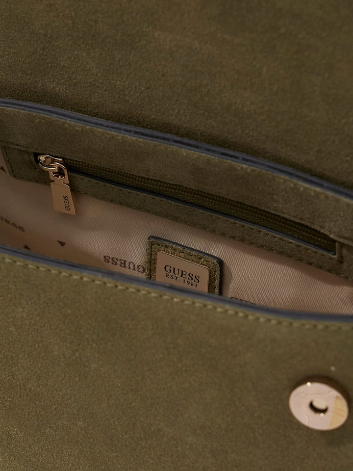 Guess Taška Bandoulière Danya Hobo Rameno Olive SG991819