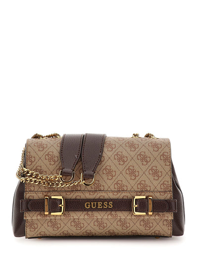 Sac Bandoulière Guess Sestri Latte Logo/Brown SZ900121