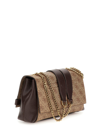 Sac Bandoulière Guess Sestri Latte Logo/Brown SZ900121