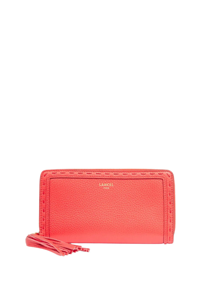 Lancel Compagnon / Portefeuille Rouge-Baiser Lucky Bag™