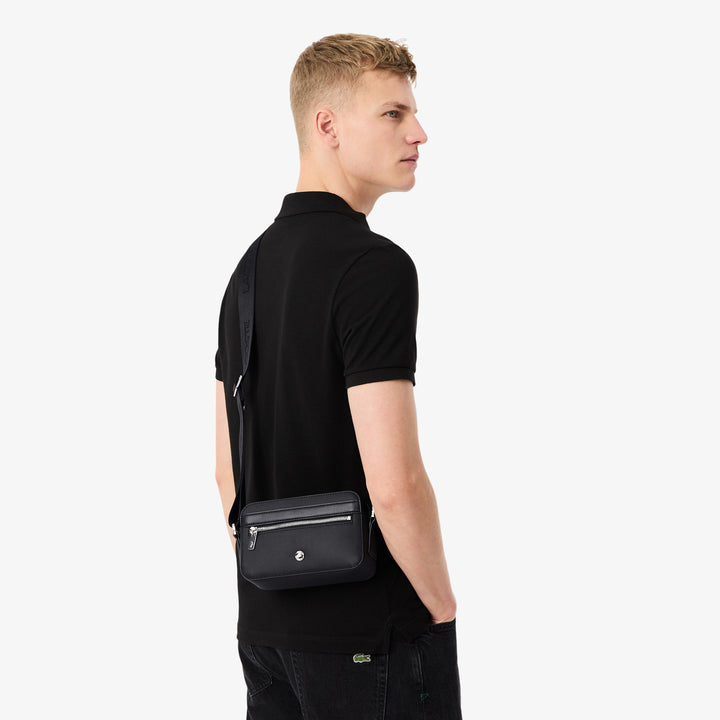 Lacoste Kleine boodschappentas voor heren Langon Kleine Piqué Zwart NH5273HW