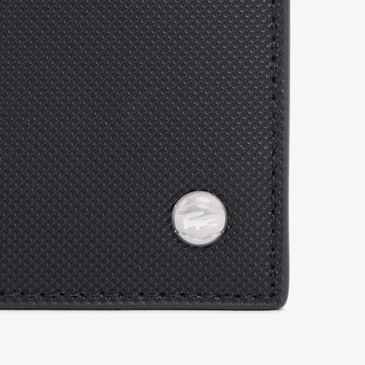 Lacoste Kleine Portemonnee Heren Langon Kleine Piqué Zwart NH5280HW