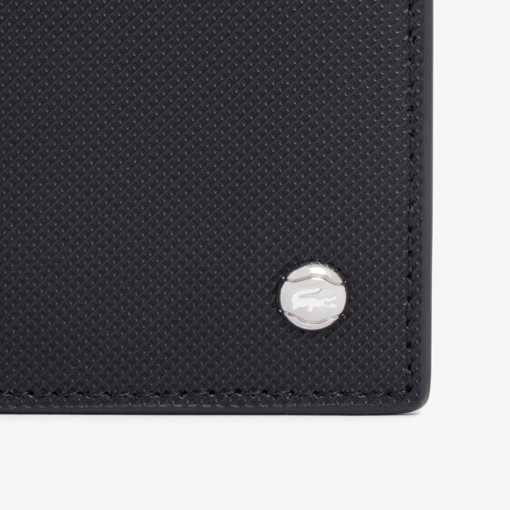 Lacoste Portemonnee Heren Langon Klein Piqué Zwart NH5281HW