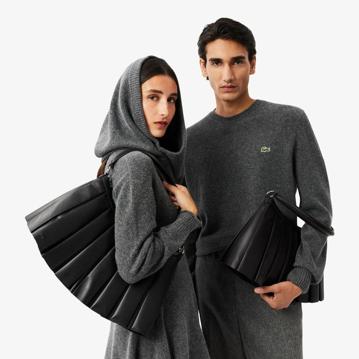 Grote Lenglen Défilé tas van leer NU5015DP Zwart