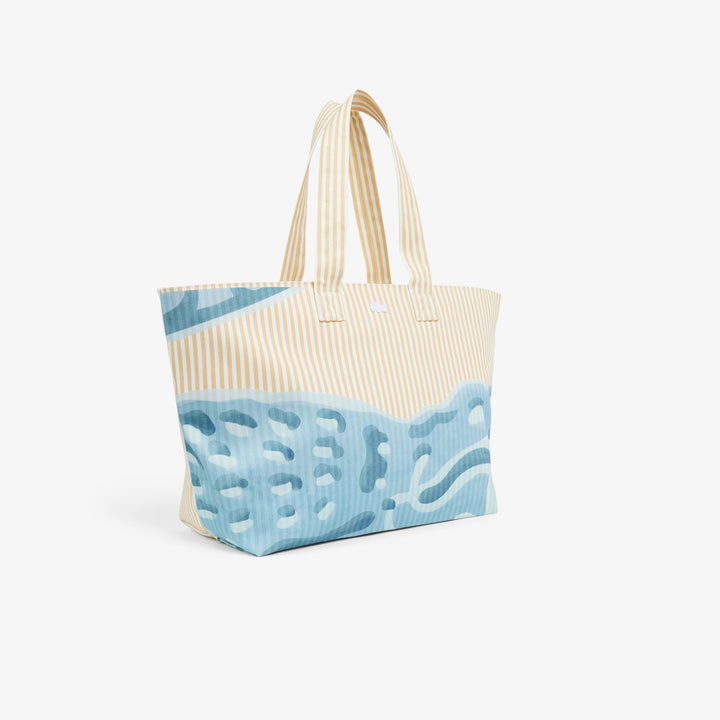 Torba typu shopper Lacoste Anna XL unisex biała