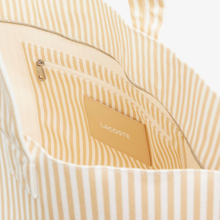 Torba typu shopper Lacoste Anna XL unisex biała