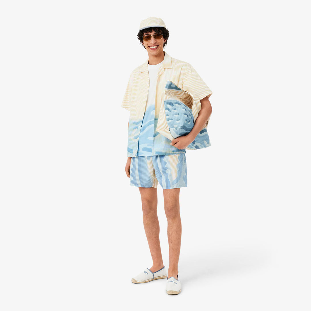 Torba typu shopper Lacoste Anna XL unisex biała