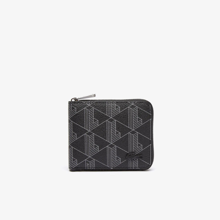 Lacoste Compagnon / Portefeuille Monogram-Noir-Gris-H45 Lucky Bag™