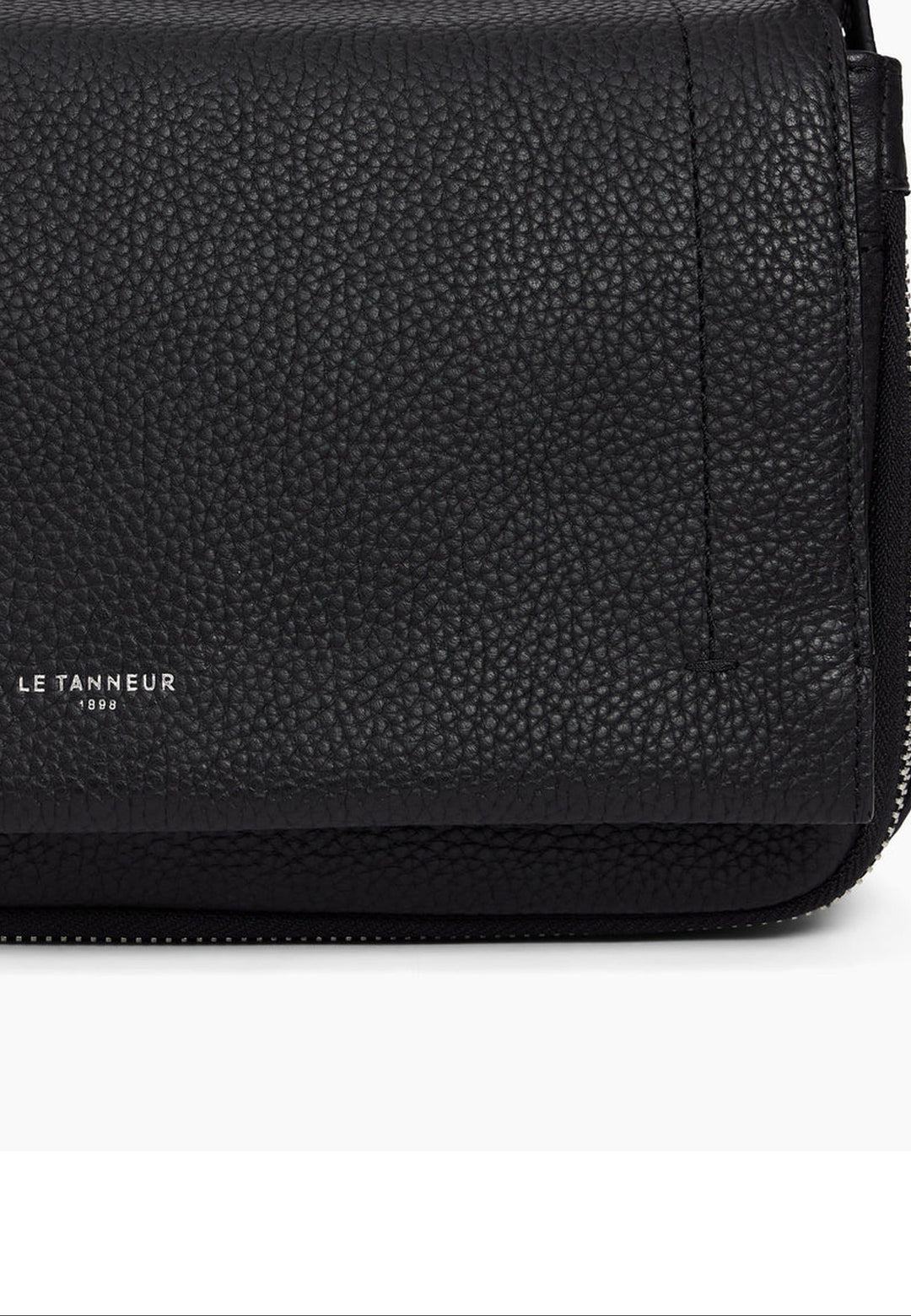 Le Tanneur Sac Bandoulière Aurore Noir