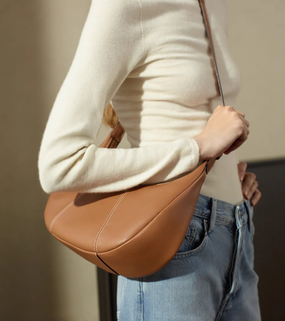 Le Tanneur Sac hobo Juliette TJET1402 Tan