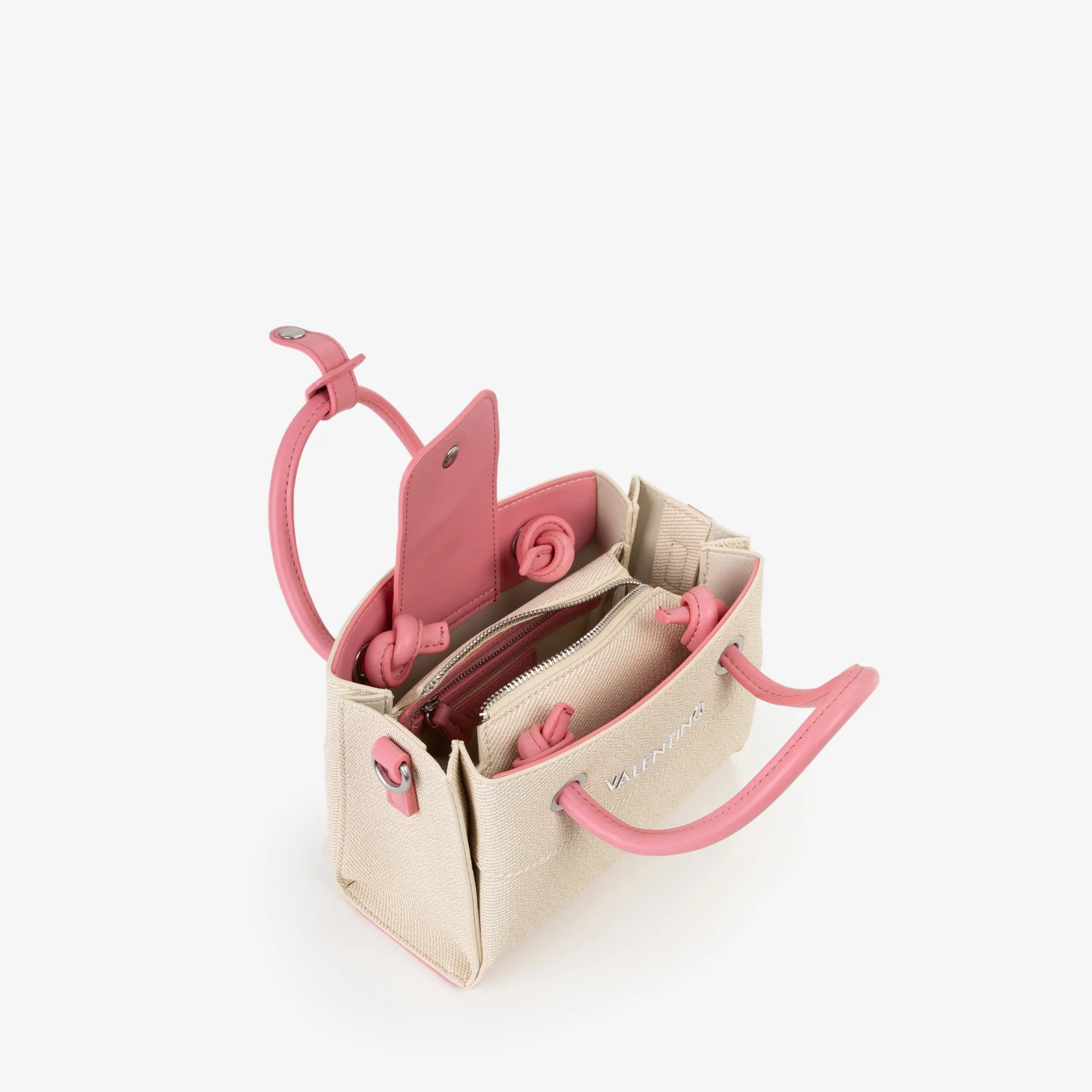 Valentino Sac Shopping Alexia Summer Naturale / Rose – Lucky Bag