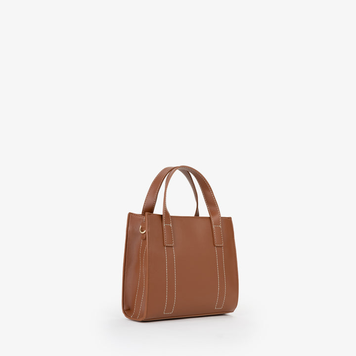 Valentino Bag Cabas Aury Re Brown Sieviete VBS9OB05 Cuoio
