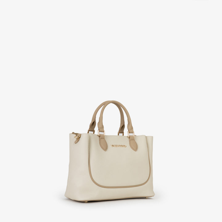 Valentino Bolsa Cabas Daphne Re Bege Feminina VBS9OP04 Ecru