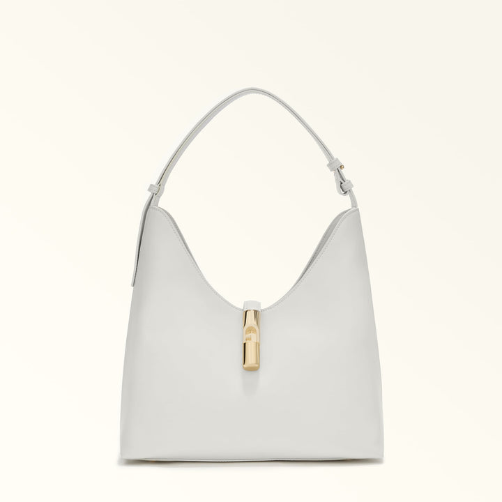Furla Sac Bandoulière M Goccia Cuir Blanc