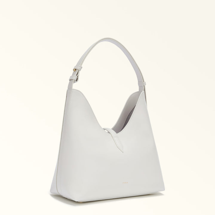 Furla Sac Bandoulière M Goccia Cuir Blanc