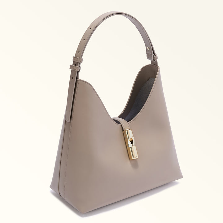Furla Sac Bandoulière M Goccia Cuir Beige