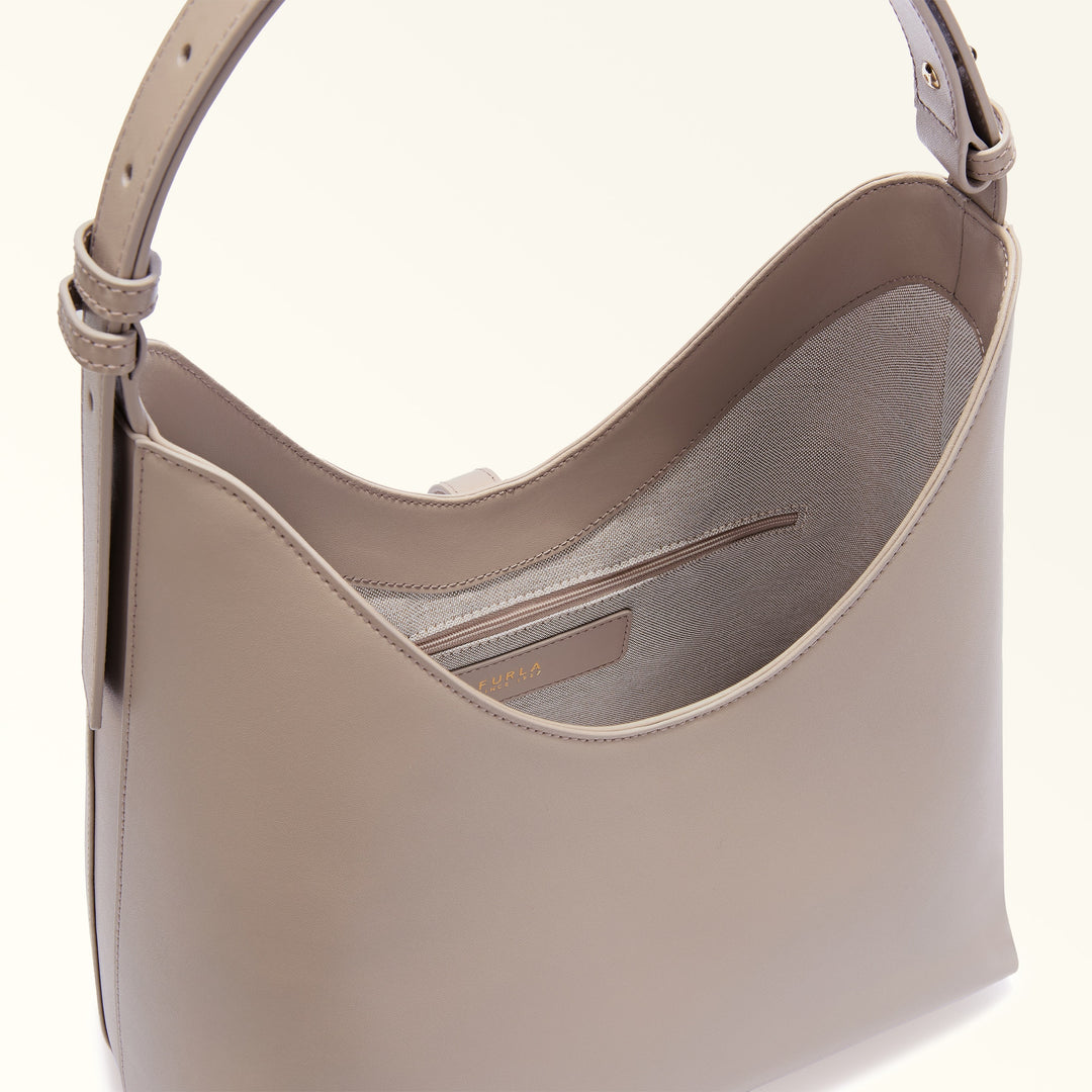 Furla Sac Bandoulière M Goccia Cuir Beige