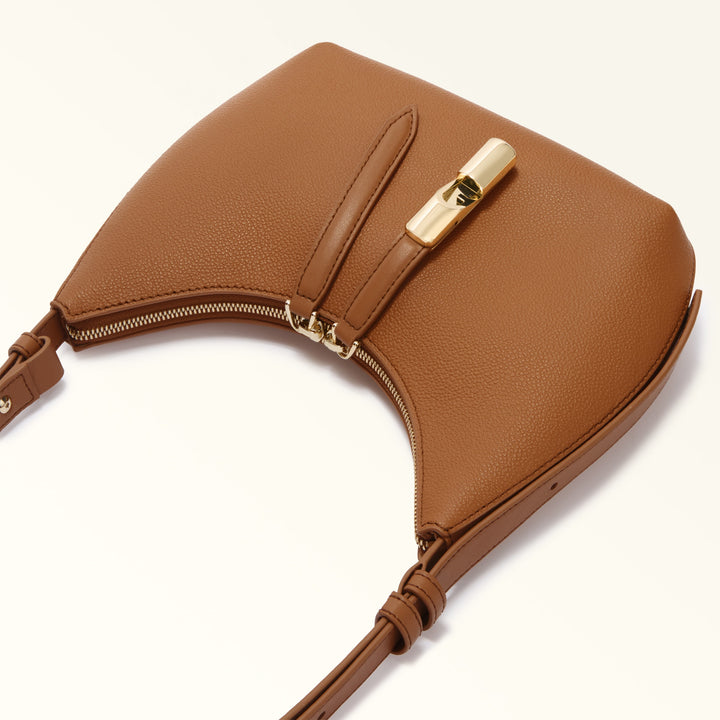 Furla Skuldertaske S Goccia Læder Brun