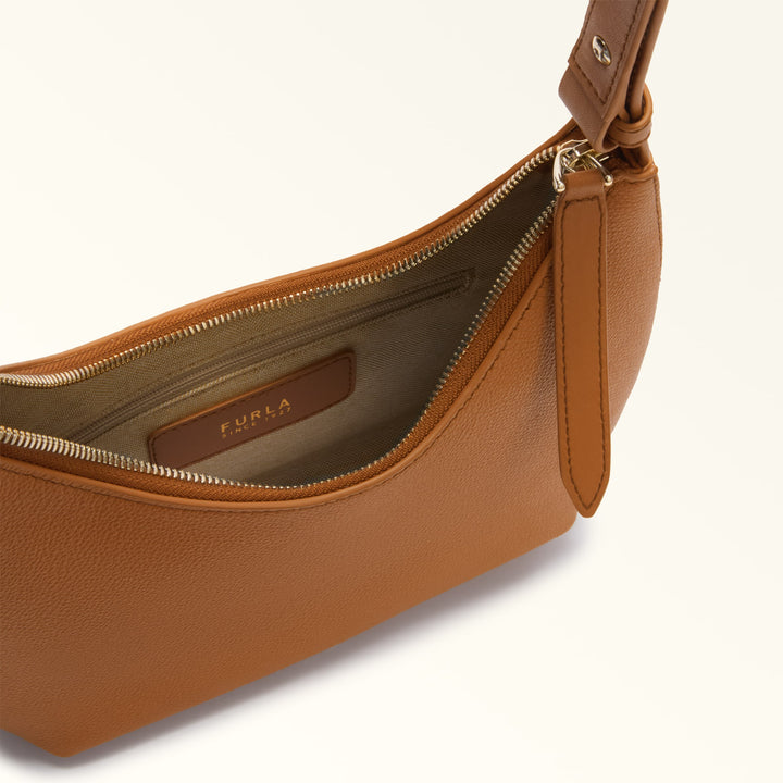 Furla Skuldertaske S Goccia Læder Brun